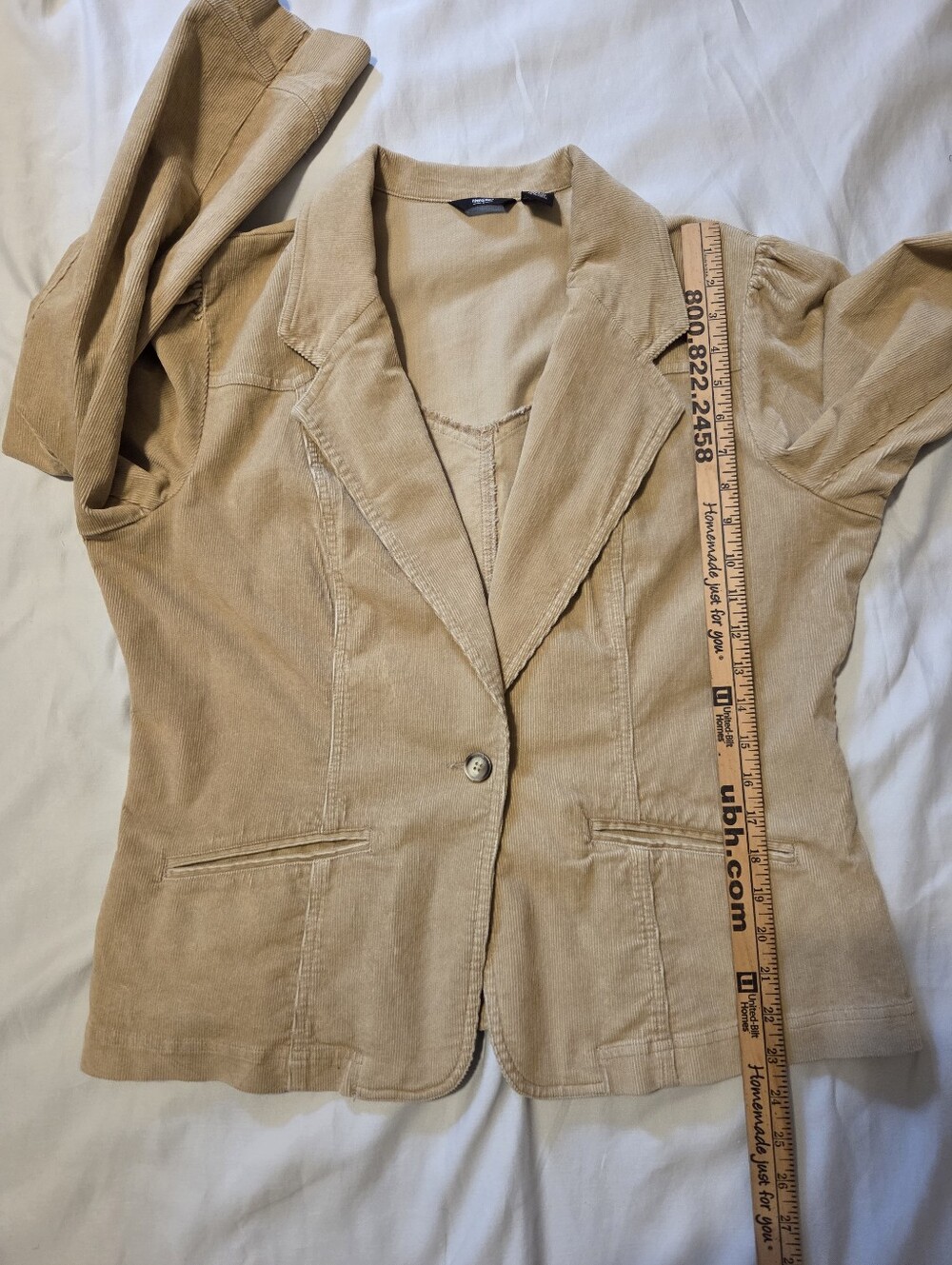 Mossimo Tan Western Corduroy Jacket XL Vintage 90s - Picture 7 of 9